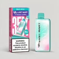 Lost Mary MT35000 Turbo Black Mint+ eldobható vape 35K slukk